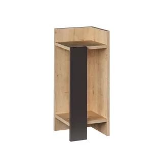 Éjjeliszekrény jobbos 60x25x27cm antracit-tölgy