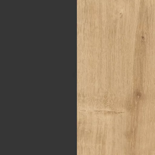 Éjjeliszekrény jobbos 60x25x27cm antracit-tölgy