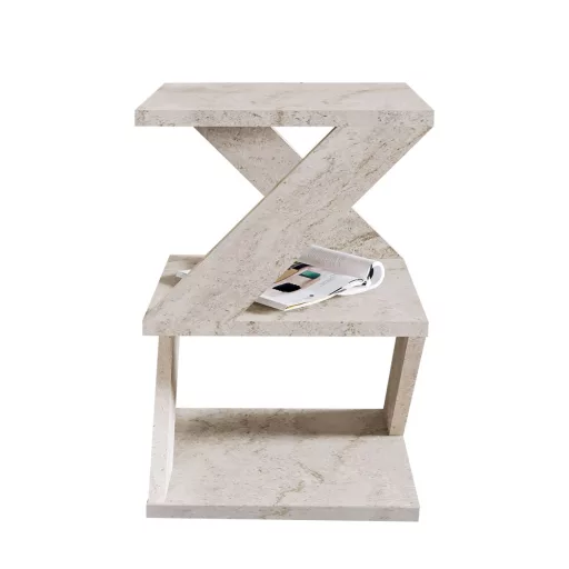 Dekor kisasztal, 54,2x29,6x29,6cm, márvány hatással