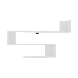 Falipolc 120x71x20cm, fehér