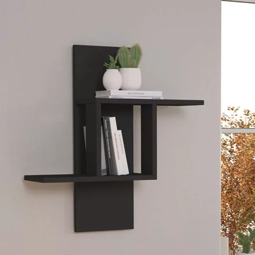 Falipolc 70x64x20cm, antracit