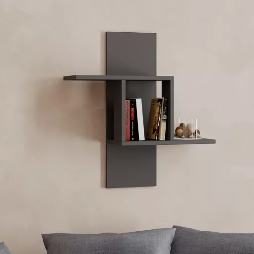 Falipolc 70x64x20cm, antracit