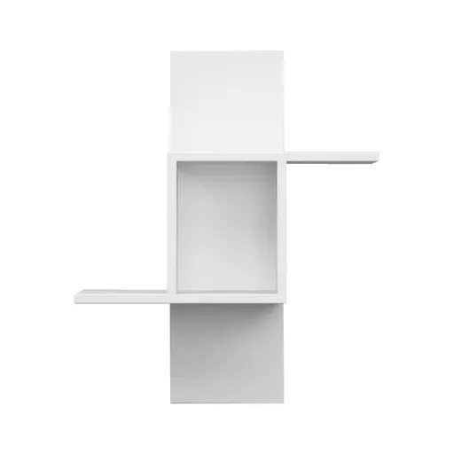 Falipolc 70x64x20cm, fehér