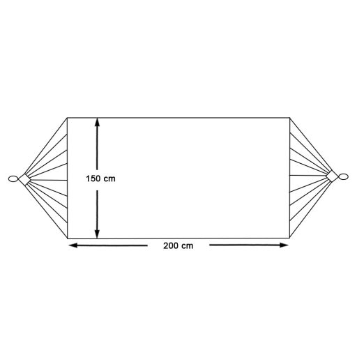 Kétszemélyes függőágy-bézs