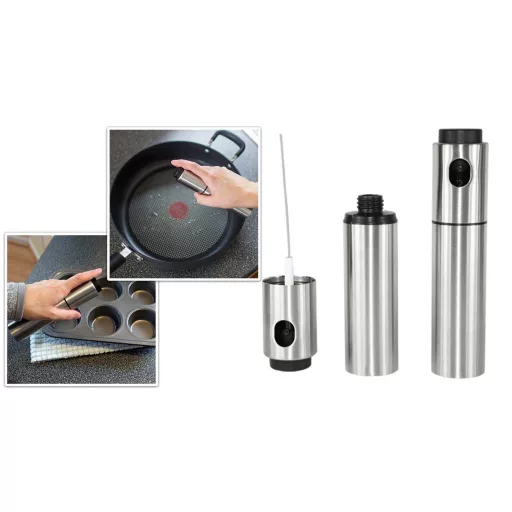 Olajspray rozsdamentes palackban