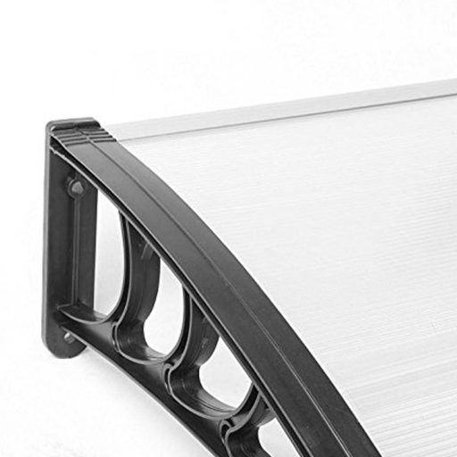 Műanyag előtető több méretben és színben-300x90 cm-fekete