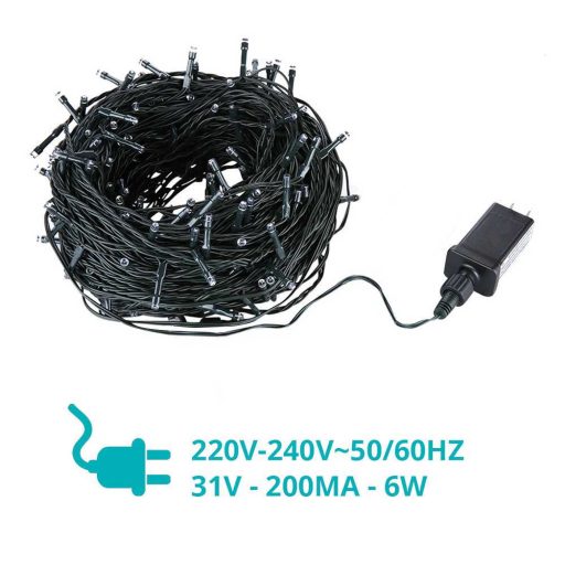 LED fényfüzér választható méretben és színben-480 LED-es -színes