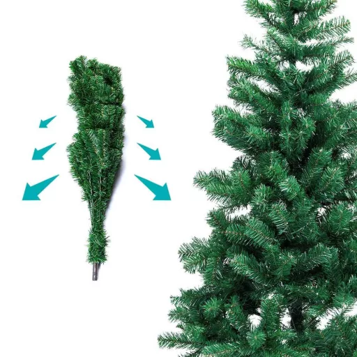 Nordmann műfenyő fém talppal, 4 méretben-180 cm