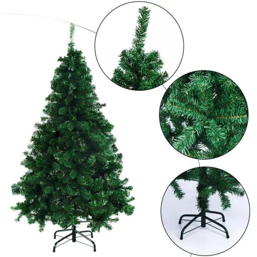 Nordmann műfenyő fém talppal, 4 méretben-180 cm