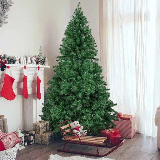 Nordmann műfenyő fém talppal, 4 méretben-210 cm