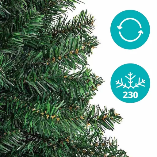Nordmann műfenyő fém talppal, 4 méretben-210 cm