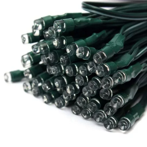 100 LED-es napelemes kerti fényfüzér-20 méteres-hideg fehér
