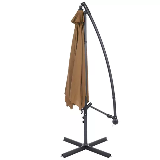 Függő napernyő 2,7 m, khaki
