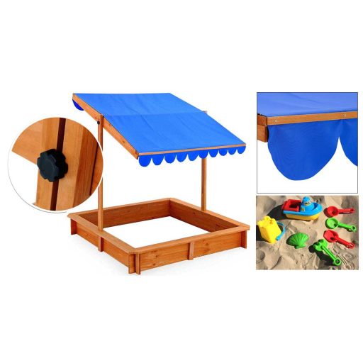 Homokozó árnyékoló tetővel
