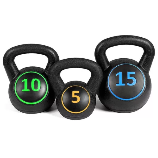 3 db-os kettlebell szett - 2.3/4.5/6.7 kg (5/10/15 lbs)
