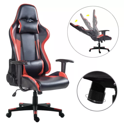 Gamer szék több színben  - pro-piros