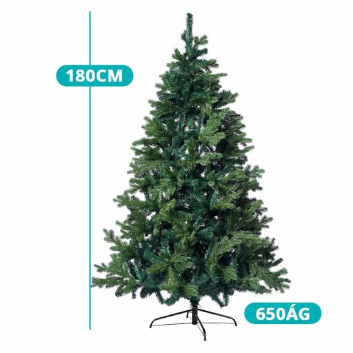 3D műfenyő fém talppal, több méretben-180 cm