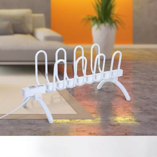 Elektromos cipőszárító 4 pár cipőnek, 80 W