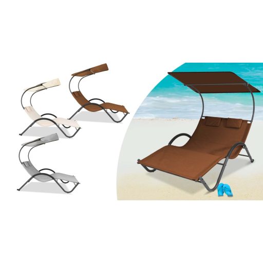 2 személyes DELUX napozóágy 3 színben