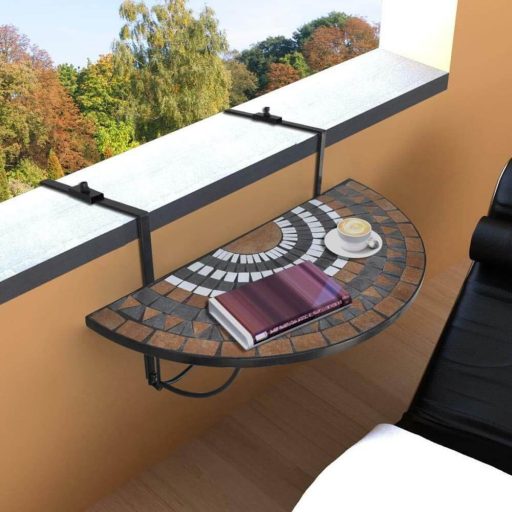 Lehajtható balkon asztal 2 színben