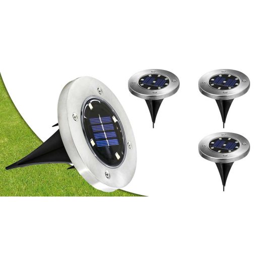 4 db kültéri, beépíthető szolár lámpa
