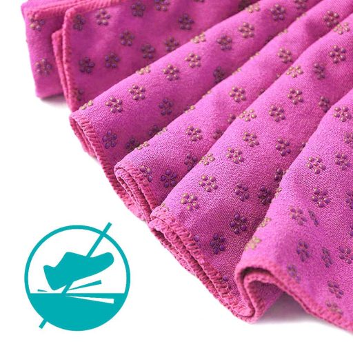 Csúszásgátlós jógatörölköző ajándék táskával-pink