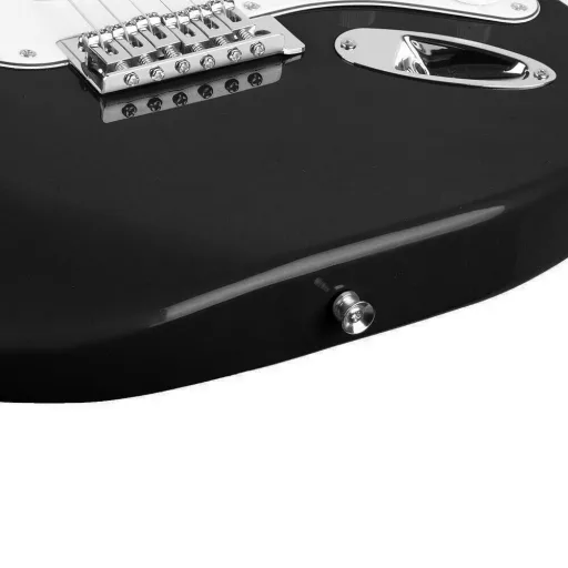 Elektromos gitár szett kezdőknek, ajándék erősítővel-fekete