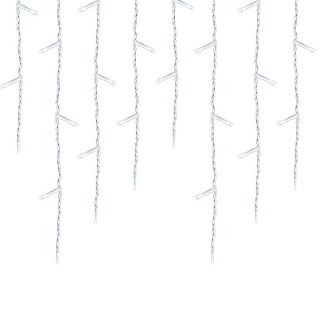   LED-es jégcsap fényfüggöny 2 méretben, hidegfehér-230 LED-del