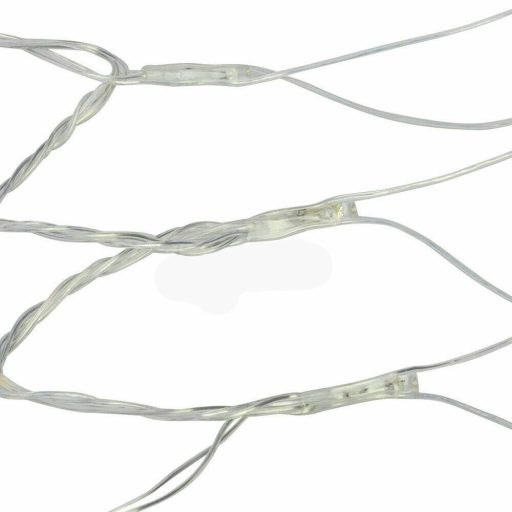 128 LED-es hálós fényfüzér, 2 színben-hidegfehér