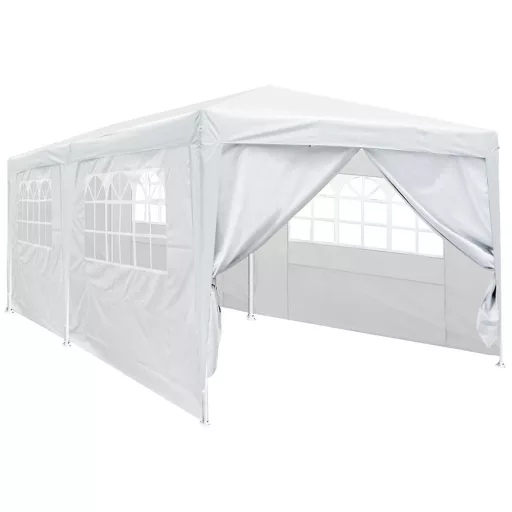 Party sátor fehér színben, 3 méretben-3x6 méteres