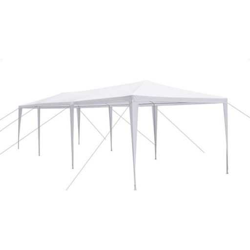 Party sátor fehér színben, 3 méretben-3x9 méteres
