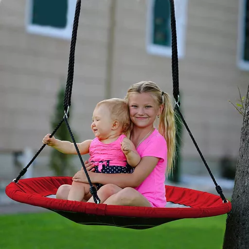 Fészekhinta-110 cm-es-piros-sátor nélkül