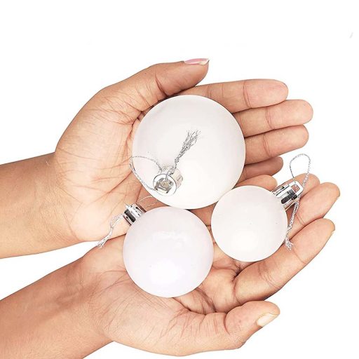 112 részes karácsonyfadísz, több színben-fehér