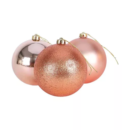 112 részes karácsonyfadísz, több színben-rose gold