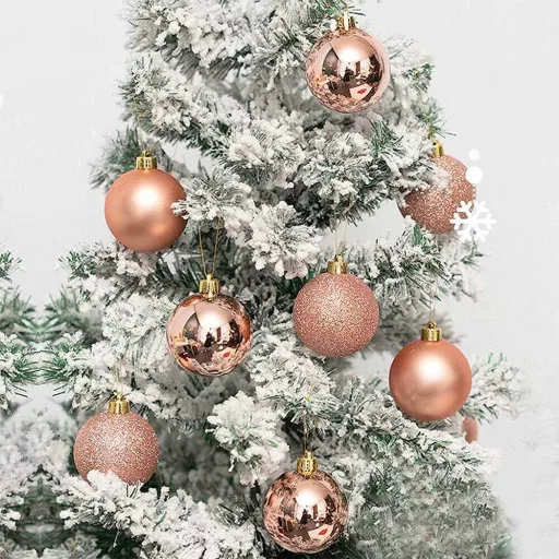 112 részes karácsonyfadísz, több színben-rose gold