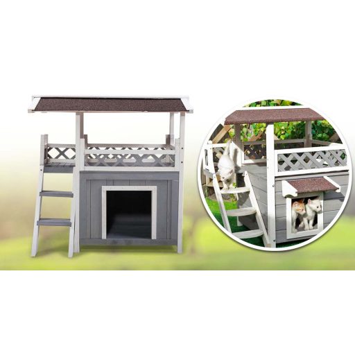 Emeletes kutyaház/cicaház