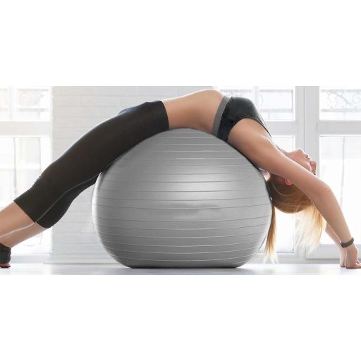 Fitnesz labda, 75 cm, pumpával