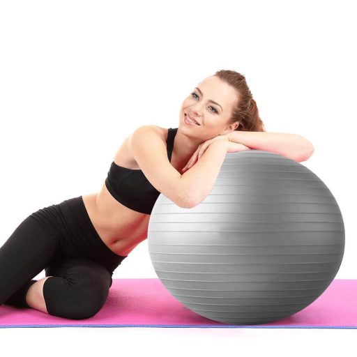 Fitnesz labda, 75 cm, pumpával