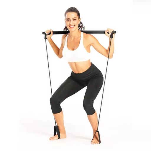 Fitnesz rúd gumiszalaggal