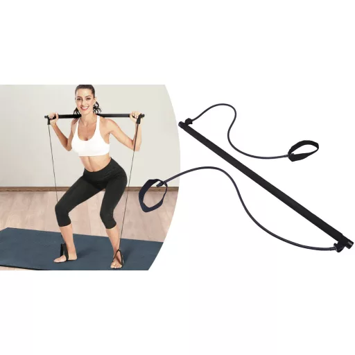 Fitnesz rúd gumiszalaggal