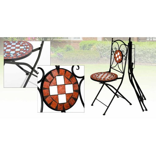 Mozaikmintás szék 2 db