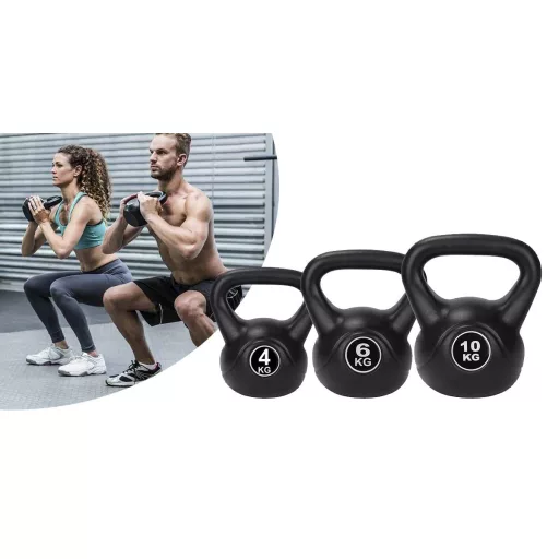 Kettlebell szett, 4-6-10 kg