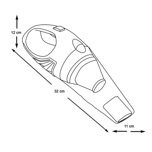 USB-ről tölthető száraz-nedves morzsaporszívó, 55W
