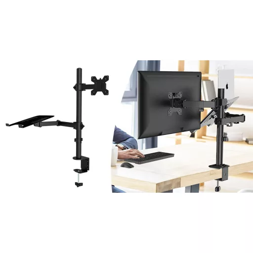Asztali monitor és laptoptartó állvány