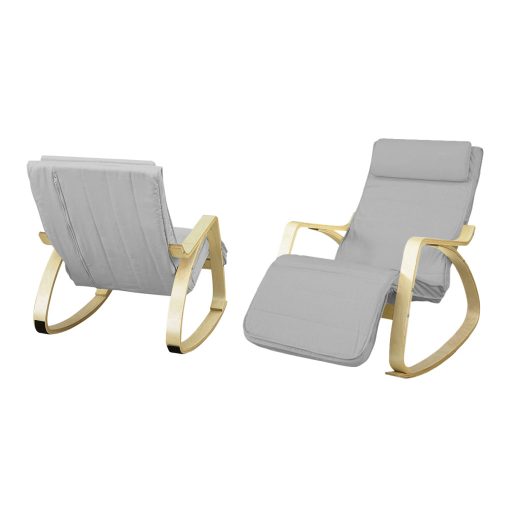 Hintaszék, állítható lábtartóval - Szürke