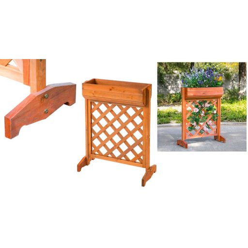 Fa, kerti virágláda 