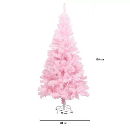 Rózsaszín műfenyő - több méretben-150 cm-es