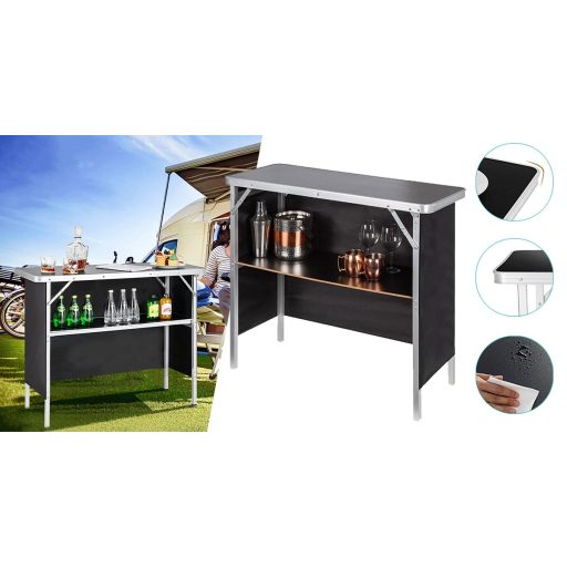 Összecsukható hordozható bárpult