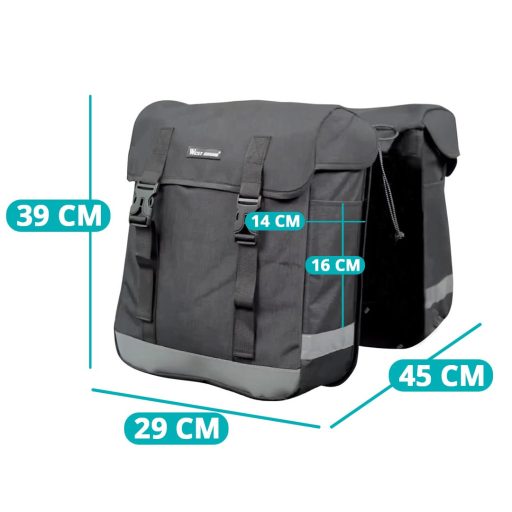 Kétoldalas kerékpártáska