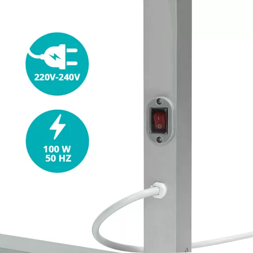 Rácsos elektromos törölközőszárító